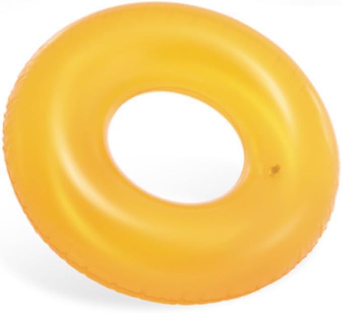 Thickened PVC Inflatable Pool Ring for Swimming Pool-Yellow