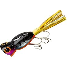 Arbogast Hula Popper Topwater Fishing Lure, Perch, G760 2 in, 3/8 oz