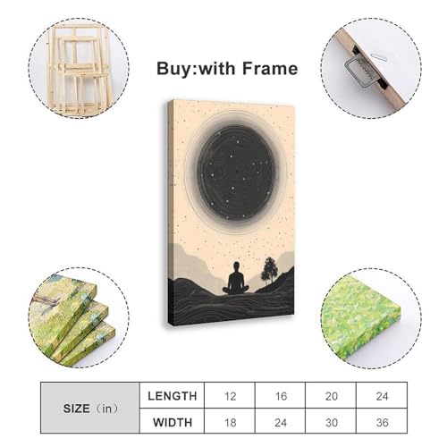 Poster minimaliste sur toile de qualite superieure 40x60cm - 2