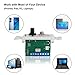 Herdio Bluetooth Wall Amplifier 4 Channels Volume Control Wall Plate USB/MIC/AUX(3.5mm) Inputs Connect 4 Speakers with 12V 3A Power Supply,HWA-16BT-4CH