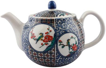 Marshal Marsin Poni Characters [九谷焼] Pot 急須 Patina 九谷風丸紋 (Tea Strainer with 400cc) SK – 173