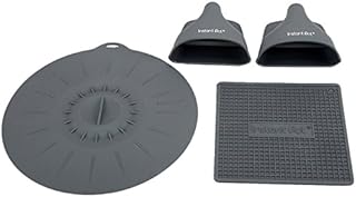 Instant Pot Silicone Starter Set, including Pair of Mini Mitts, Heat Resistant Pad and Suction Lid - for 5.7L and 7.6L range