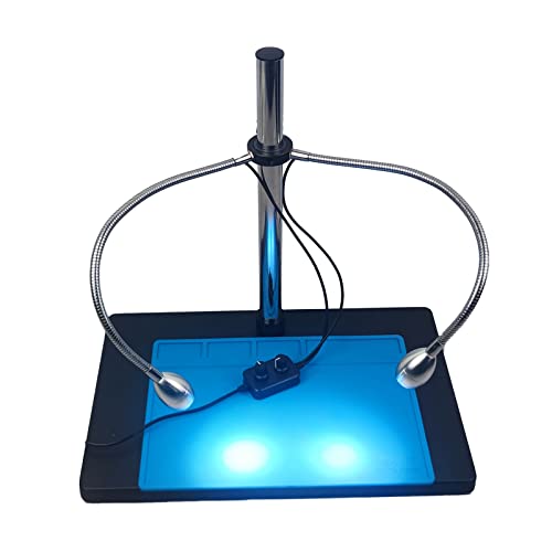 Spot LED réglable USB double col de cygne pour corriger les ombres sur photo 25-32 mm