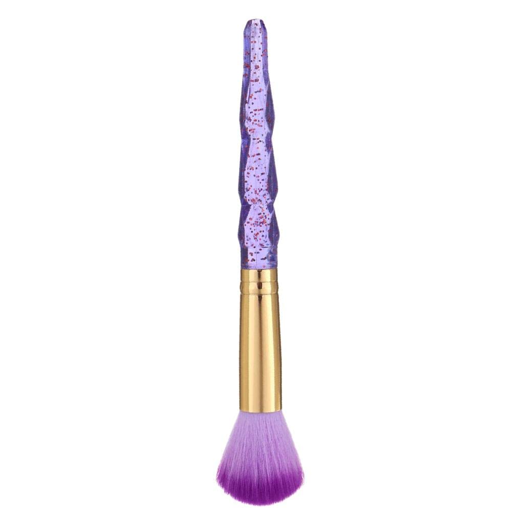 Unbelievably Soft Nail Brush with Mushroom-shaped Head - Perfect for Acrylic Nails & Makeup - Sky Blue Handle - Skin-Friendly Nylon Bristles - Salon Quality Nail Tool - for