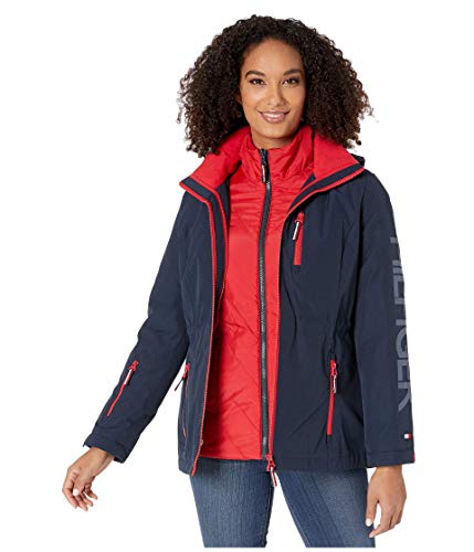Tommy Hilfiger Damen 3 in 1 Systems Jacket Thermojacke, Bold Navy, X-Small
