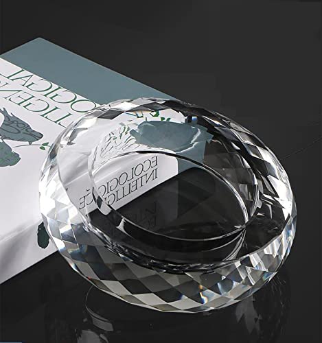 Rxcvkmw Crystal Glass Ashtray, Household Ashtray, Cigar Ashtray, Office Ashtray #TOP4