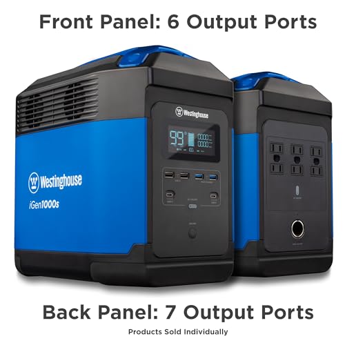Westinghouse 1008Wh 3000 Peak Watt Quick Charge Portable Power Station and Solar Generator, Pure Sine Wave AC Outlet, Backup Lithium Battery for Camping, Home, Travel (Solar Panel Not Included) - Image 8