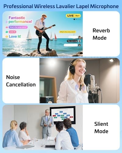 Pink Wireless Lavalier Microphone for iPhone & Android - Mini Clip-On Mic with Noise Cancellation, 65ft Range, 8H Battery, USB-C/Lightning - for TikTok, YouTube, Podcast, Live Streaming - View 7