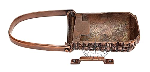 Hanzla Collection Solid Brass Copper Antique Finish Basket Door Knocker Handmade Doorknocker #TOP3
