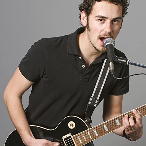 Kmbcove Sangle de Guitare Réglable Guitar Strap en Coton Confortable Bandoulière de Guitare avec 10 Médiators et Bouton de Sangle pour Guitare Folk Acoustique Électrique Guitare Basse Noir - Les Beatles, Paul McCartney, John Lennon, RIngo Starr, George Harrison Kmbcove Sangle de Guitare Réglable Guitar Strap en Coton Confortable Bandoulière de Guitare avec 10 Médiators et Bouton de Sangle pour Guitare Folk Acoustique Électrique Guitare Basse Noir – Image 7