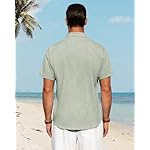 J.VER Men's Linen Shirts Casual Short Sleeve Button Down Shirt Beach Summer Vacation Holiday Wedding Cotton Tops - Image 4