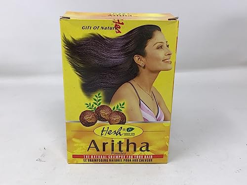 Hesh herbal powder pacote com 5 variedades para cabelo - Amla, Aritha, Brahmi, Shikakai e folha de n