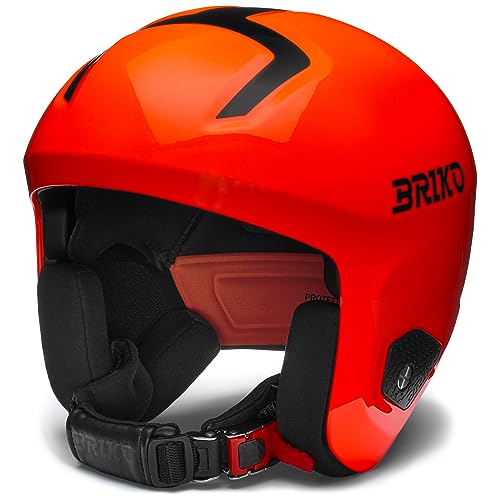 Casco Briko unisex adulto color naranja negro talla S para bicicleta de carretera