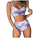 Produktbild AILIEEE Damen Badebekleidung Bikini-Sets für Frauen New Bandeau Bandage Push-up Brasilianischer Beachwear-Badeanzug Badeanzug Tankini Summer Beach-Badeanzug(Lila,M)