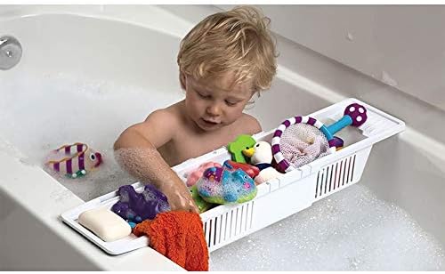 SA PRODUCTS Toy Organizers and Storage  Ultimate Bathroom Storage for Bath Toys  Perfect Toy Storage for Baby Bath  Heavy Duty Bathtub Tray  Toy Organizer for any Bathtub  Extra Grip Handles