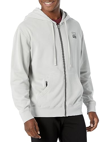 Image of HUK Men's Huk'd Up Logo Full Zip, Fleece Jacket With Stretch