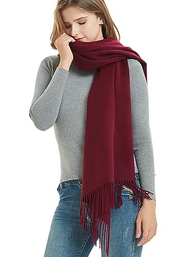 Novawo Wool Scarf Soft Warm Winter Scarves Wraps for Women and Unisex