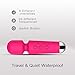 AEVEONE Personal Massage Wand - 20 Modes 8 Speeds Cordless Vibration Massager, Strong Powerful Waterproof Perfect for Travel, Magic Stress Away, All Body Back Legs Hand Pains Sports Recovery (Red)