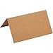 Juvale 200 Pack Kraft Paper Place Cards for Table Setting - Blank Name Cards for Wedding Reception, Baby Shower, Table Numbers (3.5 x 2 In, Brown) - Placecards