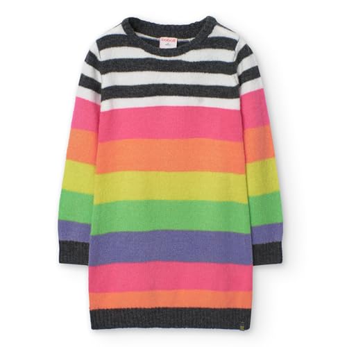 boboli Vestido Niña Manga Larga – Vestidos Fiesta Niña – Vestido Tricotosa - Ropa para niñas y Adolescentes de 4 años a 12 años (FR/ES, Edad, 10 años, Regular, Fucsia)