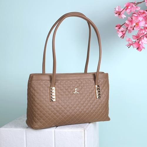 Image of Mochi Women Faux Leather Casual Shoulder Bag with Premium Metal Details