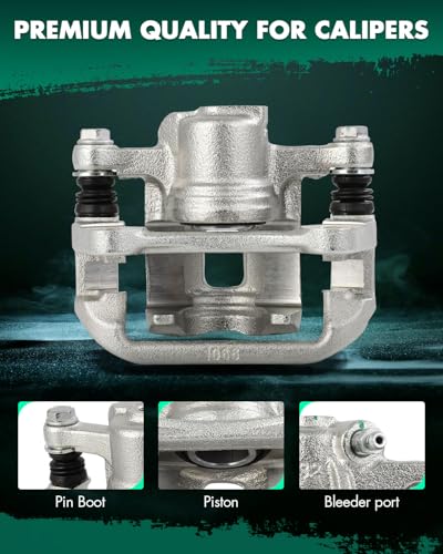 Image of SCITOO Rear Right Brake Caliper With Bracket 19B2978 Compatible For Chevrolet For Optra 2004-2010,For Chevrolet For Spark EV 2014-2016,For Suzuki For Forenza 2004-2008,For Suzuki For Reno 2005-2008