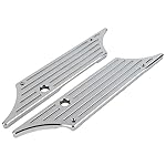 BOERLKY-Chrome-Hard-Saddle-Bag-Latch-Cover-Face-Fits-Road-Aluminum-Left-and-Right-Equipped-with-Hard-Painted-Saddle-Bags-PositionStrict-QC-Fitment-Tested