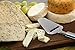 TOPULORS Cheese Slicer Stainless Steel, Cheese Knife Heavy Duty Plane Cheese Cutter, Shaver, Server For Semi-Soft, Semi-Hard Cheese