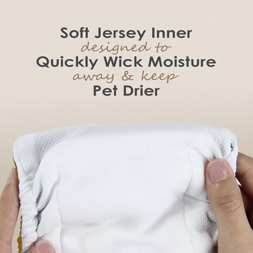 Image of wegreeco Washable Male Dog Belly Band (Stylish Pattern)- Pack of 3 - Male Dog Belly Wrap, Dog Diapers Male (Blue Gray Coffee, Medium)