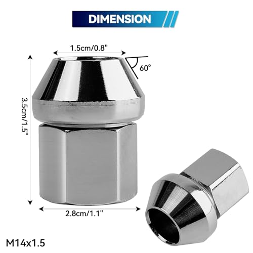 Tuercas de rueda LR001381 para solucionar vibraciones en Freelander 3
