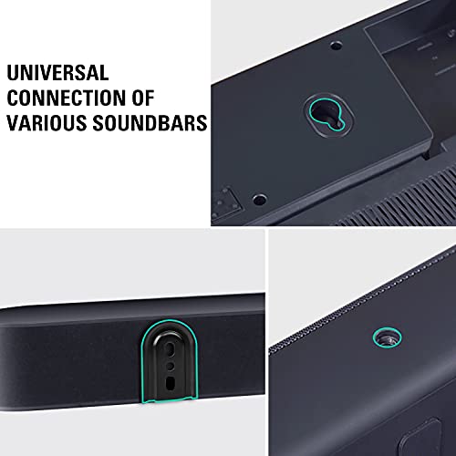 Mounting Dream Soundbar Mount Sound Bar Tv Bracket For Mounting Above Or Under Tv Fits Most Of Sound Bars Up To 15 Lbs, With Detachable Long Extension Plates Md5420 #TOP6