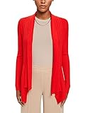 Ein Allrounder für alle Fälle: gerippter Cardigan mit lässigem Zipfelsaum aus recyceltem Material-Mix mit Viskose.