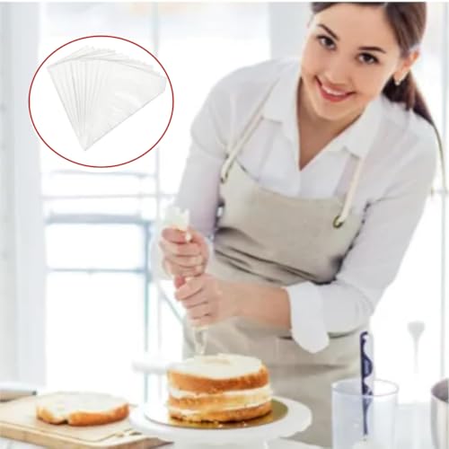 200Pcs 8 inch Piping Bags,Extra Durable Mini Piping Bags, Icing and Cake Decorating and Frosting Bags, for Cream Frosting, Cake by Tiandiandudu - Image 4