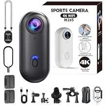 HD Action Camera, POV Camera, 360 Rotation Portable Wearable Mini Action Cam, for Motorcycle, Bicycle, Diving, Travel