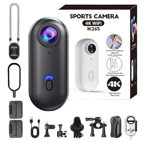 HD Action Camera, POV Camera, 360° Rotation Portable Wearable Mini Action Cam, for Motorcycle, Bicycle, Diving, Travel