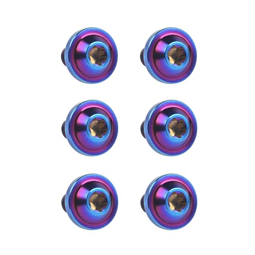 Vis Torx M5 en titane bleu aéronautique pour fixations VTT - 4
