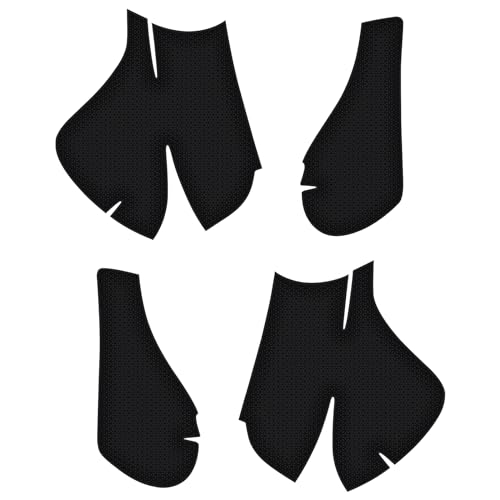 PlayVital Premium Grips for Xbox Series X/S Controller, Split Design Soft Hexagonal Diamond Textures Sweat-Absorbent Handle Grips Protector for Xbox Core Wireless Controller - Black