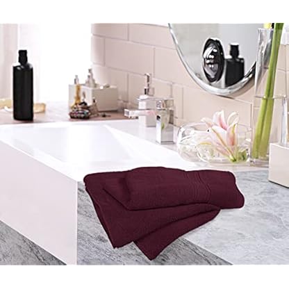 Utopia Towels Premium Handtücher, Burgunderrot, 100 % gekämmte, ringgesponnene Baumwolle, sehr weich und sehr saugfähig… – Bild 8