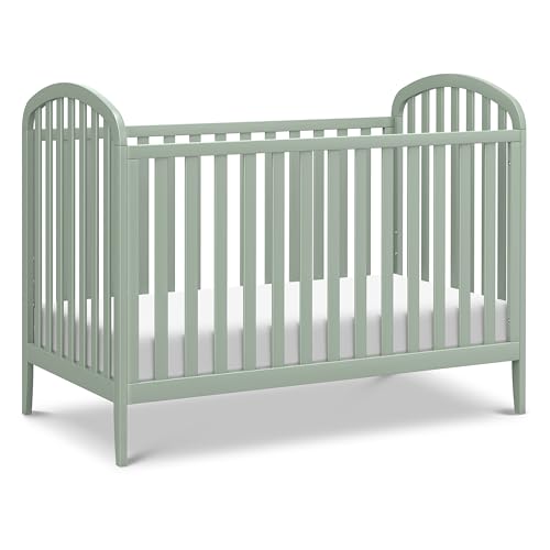 Image of Davinci Beau 3-in-1 Convertible Crib in Light Sage, GREENGUARD Gold Certified, Easy Assembly