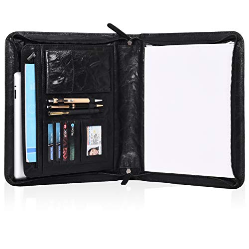 1. Multi Pocket Zippered Padfolio