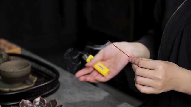 GARMOLY Incense Burner, Incense Holder for Sticks, Brass Lotus Incense Stick Holder and Detachable Ash Catcher