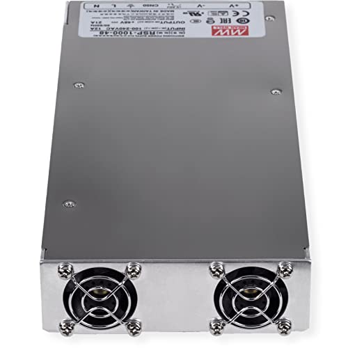 Image of TRENDnet 1000W, 48V DC, 21A AC to DC Industrial Power Supply with PFC Function, TI-RSP100048, Compatible with 4U 19 inch Rackmount TI-R4U (Sold Separately), Built in DC Fans, UL 508 Approved