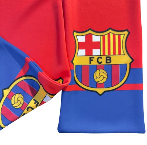 شال برشلونة الرسمي، أحمر وأزرق مع شعار FCB، إكسسوار مشجعين كرة القدم