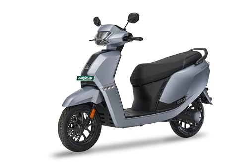 Image of Ampere Nexus EX+ Electric Scooter by Greaves | 136 km IDC Range | 5 kW Peak Power | 6.2 inch Smart Cluster with Navigation | Next Gen LFP Battery (STEEL GREY)