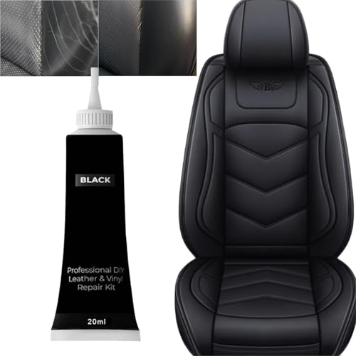 BAOSROY Crema de Reparación de Cuero,Crema Reparadora de Cuero,Gel Reparación Cuero,Reparación y Protección de Arañazos en Cuero para Asientos de Automóvil, Sofás, Abrigos de Cuero (Negro)