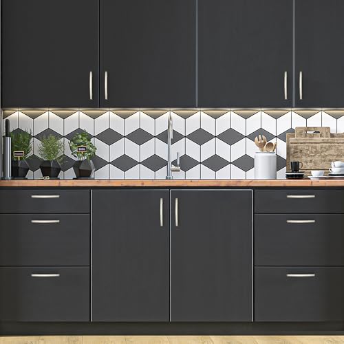 Image of Ravinte 5 Pack Cabinet Handles Brushed Nickel Cabinet Pulls Kitchen Cabinet Handles,Curved Drawer Pulls in 6-1 /4 Inch Length with 4 Inch Hole Center Arch Kitchen Cabinet Hardware