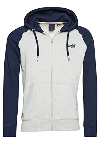 Superdry Herren Sudadera Con cremallera Kapuzenpullover, Kriegsmarine,...