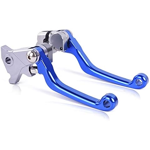 Rawsomes Pivot Dirt Bike CNC Aluminum Brake Clutch Levers for Yamaha TTR 125L/LE, TTR 225,XT660R, XTZ660, DT50, DT80, XTZ125, XT350, DT125,TW125,YP250 Blue Cover