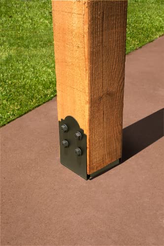 Simpson Strong-Tie Apb88R - Outdoor Accents Mission Collection Zmax, Black Post Base For #TOP1