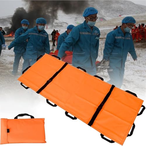 Camilla plegable portátil ligera de emergencia médica para rescate de pacientes y animales, ideal para transporte de primeros auxilios